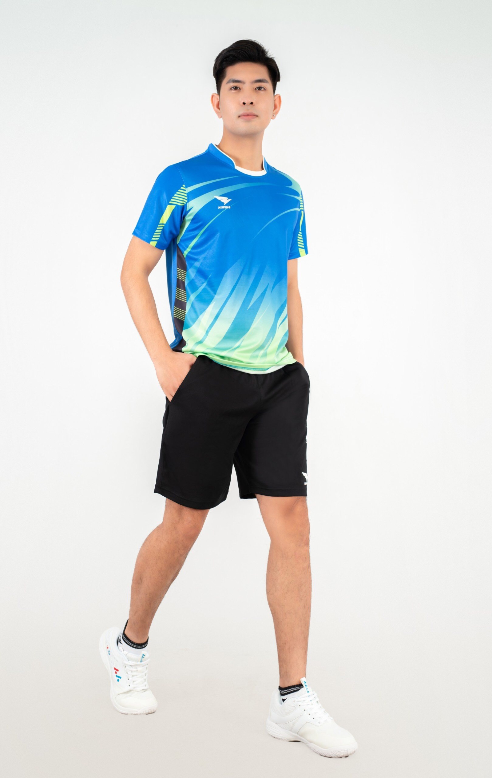 Áo bóng chuyền Nam Hiwing Super 1 màu Xanh Da